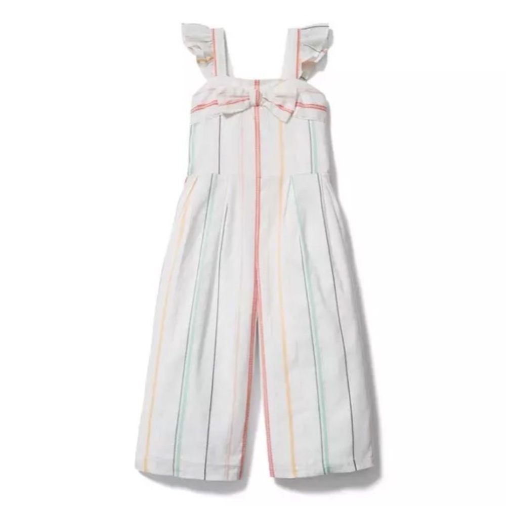 Janie and Jack Stripped Bow Jumpsuit 3-6 months